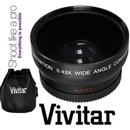 Pro Hi Def Wide Angle Lens With Macro For Canon EOS R7 R10 (55mm Size)
