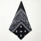 thumbnail image 3 of Advancent Moda Hip Hop algodón pañuelo cuadrado bufanda negro rojo Paisley diadema impresa para mujeres/hombres/niños/niñas sombreros Almacenamiento y organización del hogar negro, 3 of 6