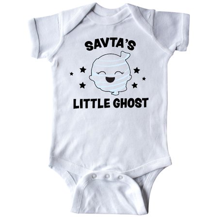 

Inktastic Cute Savta s Little Ghost with Stars Gift Baby Girl Bodysuit