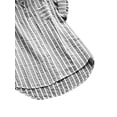 thumbnail image 4 of DYMADE Women 3/4 Sleeve Stand-Up Collar Button Down Shirts with Striped Detail, 4 of 8