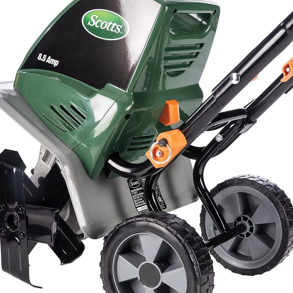 Scotts Outdoor Power Tools 11-Inch 8.5-Amp Corded Electric Garden Tiller Cultivator, Green