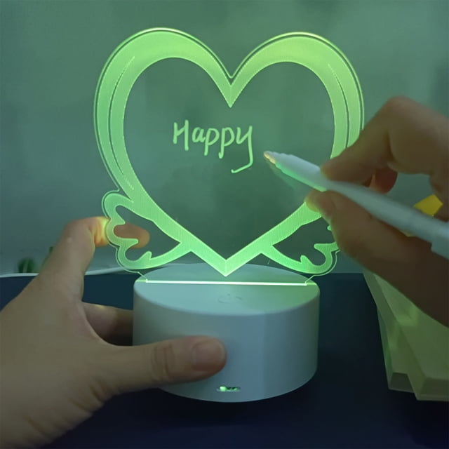 TIMIFIS Mark Cup Tableau de Messages Led Miniature Effaçable Base Blanche Cadeau d'Anniversaire Gadgets de Cuisine
