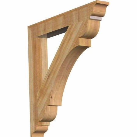 

Ekena Millwork 4 W x 32 D x 32 H Olympic Traditional Rough Sawn Bracket Western Red Cedar