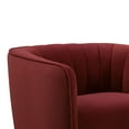 thumbnail image 3 of Lifestyle Solutions Falstead Mid-Century Modern Accent Chair, Red Velvet Fabric, 3 of 6