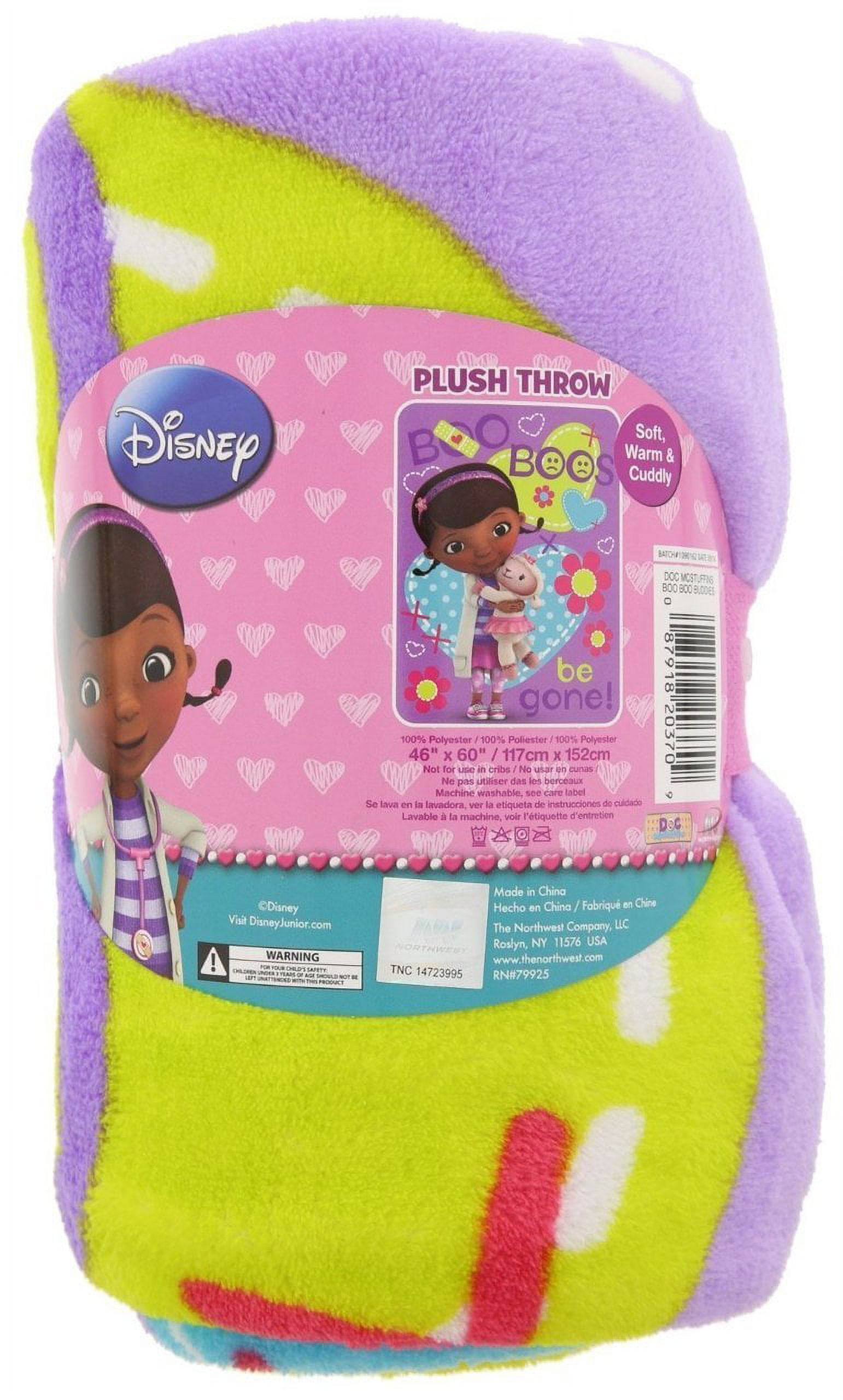 Disney Doc McStuffins Boo Buddies 46 x 60 Micro Raschel Throw 1 Each