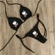 thumbnail image 3 of Bikini con lazo de cuello colgante para niñas, traje de baño Sexy de Hello Kitty, sujetador ajustable, chaleco, regalos, Anime Kuromi Y2K, 2 piezas, 3 of 4