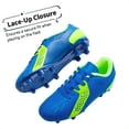 thumbnail image 5 of DREAM PAIRS Kids Girls & Boys Cleats Soccer Shoes Athletic Low Top Kids Football Shoes Royal/Blue/Neon/Green Size 2, 5 of 6