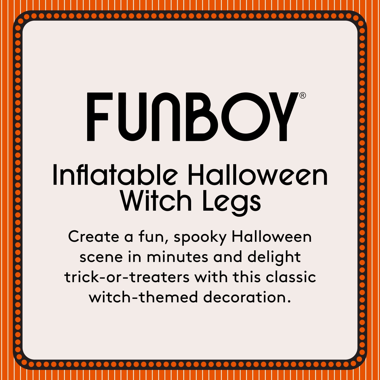 FUNBOY Inflatable Halloween Witch Legs, Indoor/Outdoor Halloween Decor
