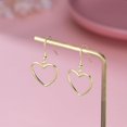 thumbnail image 3 of Solid 925 Sterling Silver 1.8CM Hollow Heart Drop Earrings for Women Teens Sweet Love Dangle Earrings, 3 of 11
