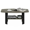 thumbnail image 5 of Maklaine Engineered Wood Simple Design Coffee Table in French Oak Gray/Black, 5 of 6