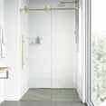 thumbnail image 7 of Vigo Vg6021cl4876 Elan E-Class 76" High X 48" Wide Sliding Frameless Shower Door - Black, 7 of 7