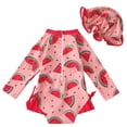 thumbnail image 6 of Girl Swimsuits Two Piece Fashion Solid Color Little Girls' Swimwear Quick-Drying Two Piece Criss Cross Bathing Suits for Girls 7-16 Years, 6 of 6