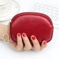 thumbnail image 2 of Fashion Women Artificial Leather Solid Color Zipper Key Bag Envelope Bag Handbag Change Wallet, 2 of 6