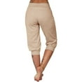 thumbnail image 2 of Womens Loose Drawstring Knee-length Pants Lounge Capri Yoga Joggers Pants with Pockets, 2 of 5