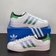thumbnail image 2 of Ad-id-as Superstar Shoes Men's Size 9.5 White Green Blue Athletic Casual Sneakers, 2 of 6