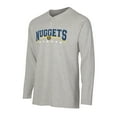 thumbnail image 2 of Men's Concepts Sport  Gray Denver Nuggets Hawthorn Thermal Knit Long Sleeve Henley T-Shirt, 2 of 3