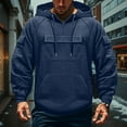 thumbnail image 2 of Dwelliawo Men Tactical Hoodies Tactical Sweatshirt 1/4 Zip Cargo Hoodies Pullover Winter Fashion Hooded Sweatshirts with Pocket Navy 3XL, 2 of 5
