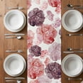 thumbnail image 4 of Table Runner 60 Inches Long for Kitchen Dining, Red Ombre Spring Floral Dresser Scarf Farmhouse, Dining Table Decorations for Wedding/Parties, Summer Botanical Flowers 13 x 60 In, 4 of 8