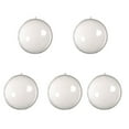 thumbnail image 2 of 5 Pcs DIY Clear Plastic Fillable Balls Ornament, 3.9Inch Christmas Balls for Christmas, Halloween, Birthday, Wedding Decor, Crafts Decorations (100 mm), 2 of 4