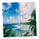 thumbnail image 5 of Cortinas térmicas sedosas la de estar y dormitorio, estilo marino, 2 paneles, cortina para ventana con impresión 3D Cielo y mar Zulema Cortina de poliéster, 5 of 8