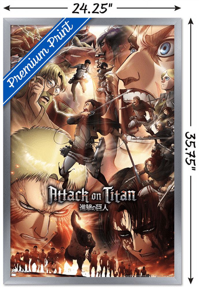 Attack on Titan: Season 3 - Key Art Wall Poster, 22.375