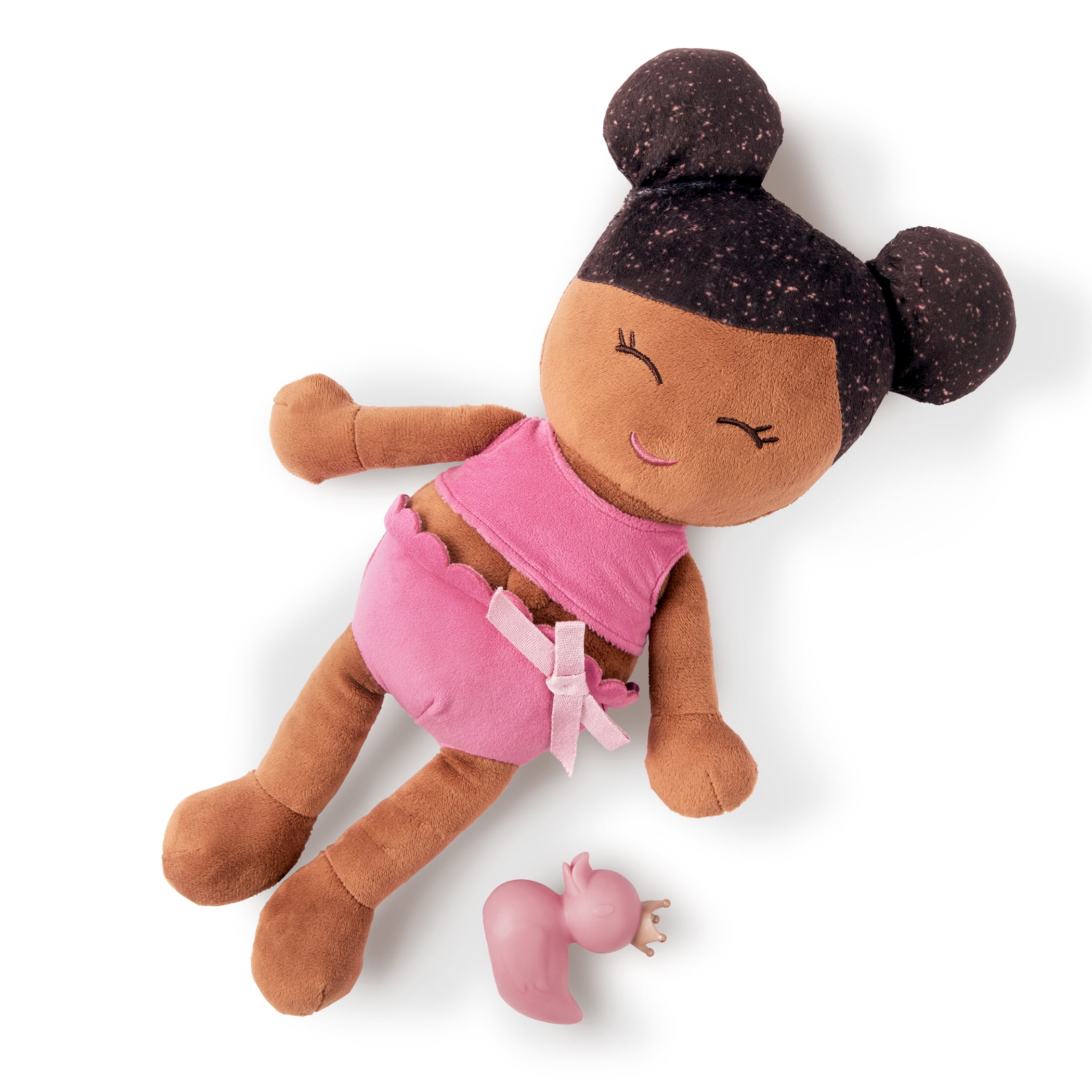 Poupée de bain en peluche Lullababy – Cheveux brun foncé et teint chaud POUPÉE DE BAIN EN PELUCHE LULLABABY