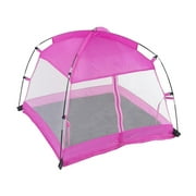 Emily Rose Large Pink Canopy Camping Tent Doll Accessory