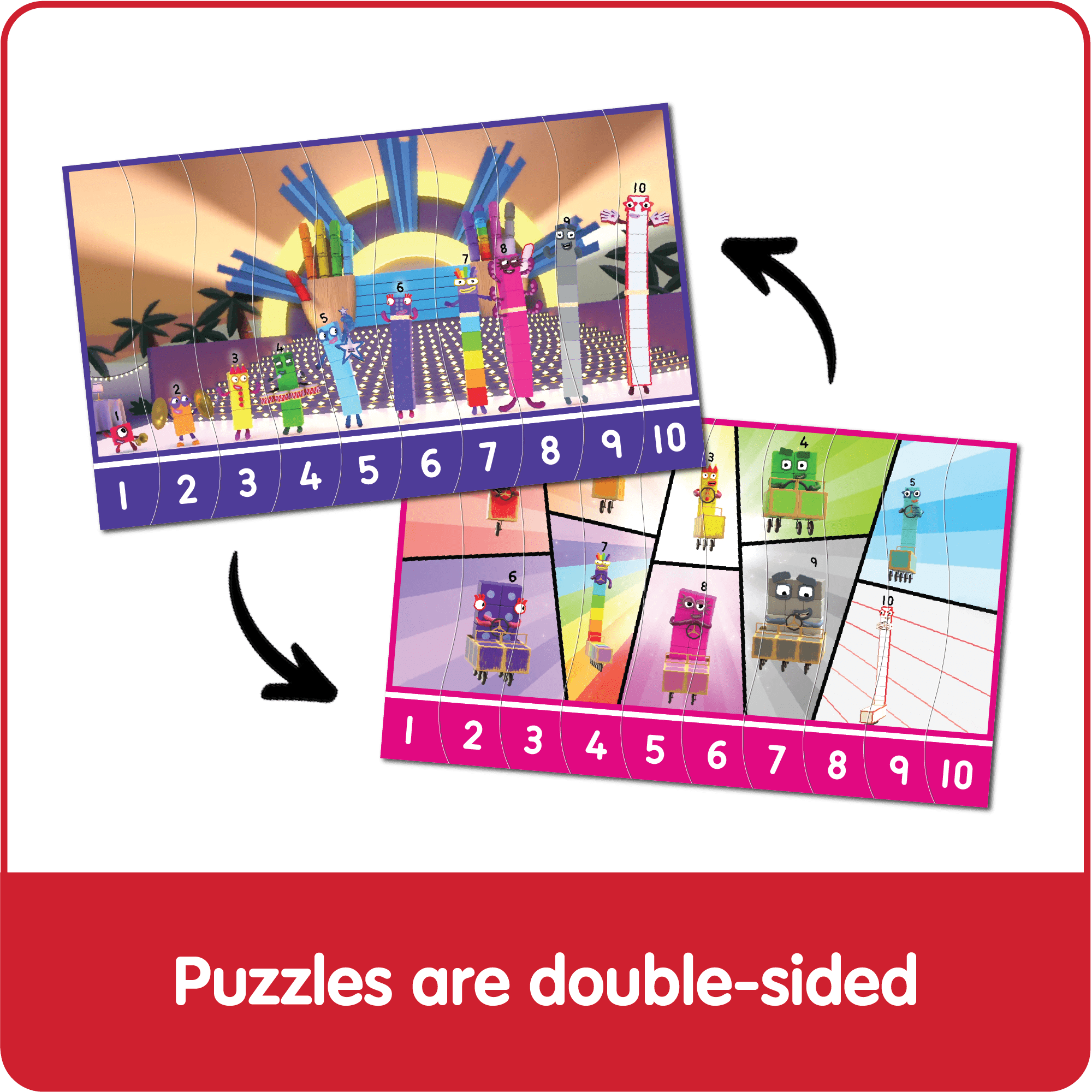 hand2mind Numberblocks® Sequencing Puzzle Set, Sequencing Number Puzzles, Math Puzzles