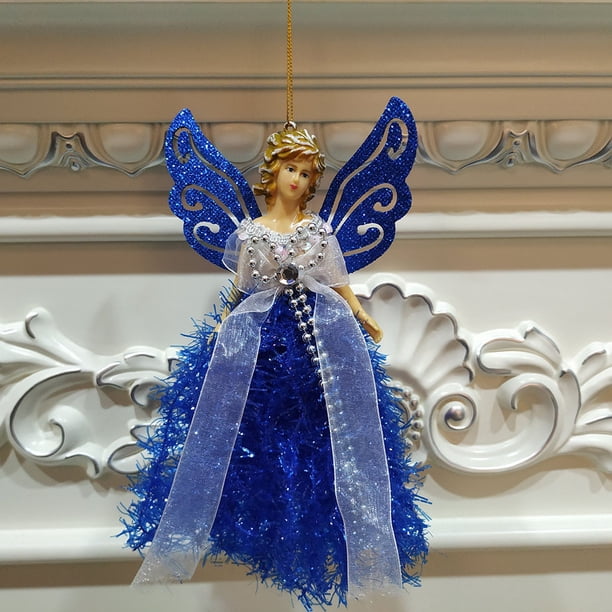 Muñeco de Ángel con Alas de Navidad Xihbxyly para Colgar En Árbol de Navidad Adornos Colgantes Decoración Del hogar