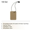 thumbnail image 3 of Unique Bargains Price Tags and Hang Tag String Clothing Tag, 2'x1.4' Brown String Tags for Clothes, Retail Store 100 Set, 3 of 7