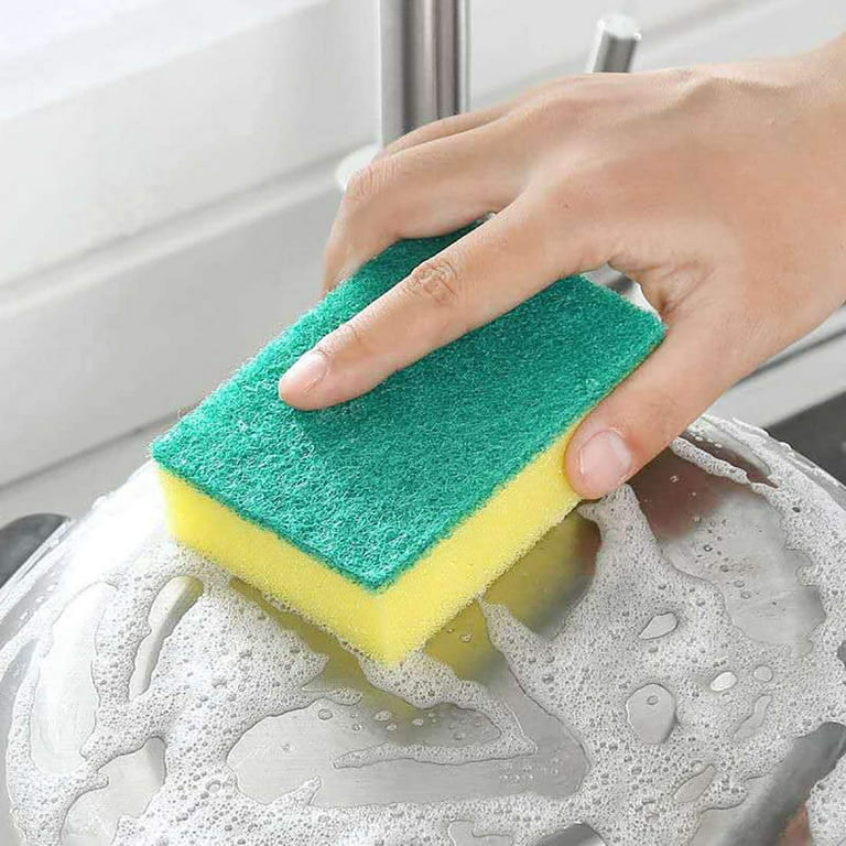 Kitchen Cleaning Sponges,20 Pack Eco Non-scratch Scrub Pads Sponge For Dish,scrub  Sponges