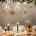 thumbnail image 5 of 5PCS Paper Star Christmas Decorations Christmas 9 Pointed 12 Inch Paper Star Lanterns Large Sage Green Hanging 3D Star Paper Lantern Decorations for Home Xmas Wedding Birthday Party Decor, 5 of 8