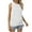 Solid Color-White, variant on Jewelreauty Women Casual Eyelet Tank Tops Summer High Neck Sleeveless Tunic Tees Solid Loose Blouses Shirt (XL, Mint Green)