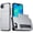 Silver, variant on Protective Phone Wallet Case Cover Housing Sleeve with Builtin Card Slot Compartment and Impact Absorption Everyday Use