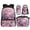 Cherry Blossom Axolotl, variant on Yspwyqan Boys Backpack Lunchbox Set, Sleeping Capybara on Mushroom Backpack Set for School with Pencil Case, 17" Casual Fashion Bookbag with Double Zip for Middle School