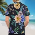 thumbnail image 6 of High Quality Hawaiian Shirts for Men Short Sleeve Aloha Beach Shirt Floral Summer Casual Button Down Shirts Blouses NZT4SP, 6 of 7