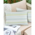 thumbnail image 6 of Aqua Yellow Stripe Throw Pillow Cover 16 x 24 Inch Decorative Pillow Cover Abstract Art Modern Vertical Striped Lumbar Pillowcase Seasonal Rectangle Cushion Case for Couch Sofa Bed Living Room, 6 of 7