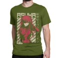 thumbnail image 2 of Camisetas de Anime de Asuka para hombre y mujer, camisa de cuello redondo, algodón, manga corta, ropa Original, 2 of 5