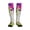 2 Black-2, variant on Colorful Tie Dye Stained Glass 3 Printed Sports Compression Socks - 15-20mmHg Graduated Compression, High-Performance Soft and Breathable Socks for Men and Women