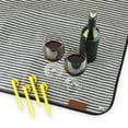 thumbnail image 4 of Twine Picnic Blanket - Waterproof Outdoor Blanket , Navy/White Striped 6pc, 4 of 6