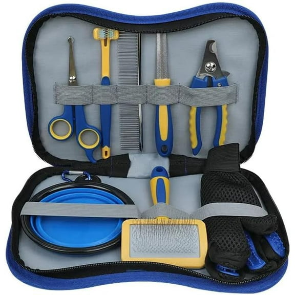 A comprehensive small set of pet care tools Pet Grooming Kit 8 in 1 Dog and Cat Grooming kit