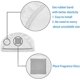 thumbnail image 4 of 6pk Steam Mop Pads for Bissell Replacement/Washable/Reusable Compatible with Bissell Steam Mop 1940 1440 1544 1806 2075 Series,Model 19402 19404 1940, 4 of 5