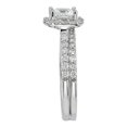 thumbnail image 2 of 2 ct Princess Cut Halo Diamond Engagement Ring Wedding Set 14k White Gold, 2 of 3
