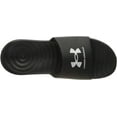 thumbnail image 6 of Under Armour Men's Shoes Slip-On Slide Sandal, Medium Width Black & White, SZ 12, 6 of 8