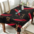thumbnail image 3 of SKYSONIC 60"x60" Square Tablecloth with Hot Chili Peppers Seamless Pattern Prints, Anti-Wrinkle and Smooth Table Cloth for Kitchen/Home/Dinning Wedding Decoration, 3 of 7
