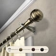 thumbnail image 4 of Tamara 13/16" Bay Window curtain rod 20"-36", 38"-72" - Antique Brass,(ABay-91-4), 4 of 4