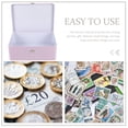 thumbnail image 2 of MasteelfCA Tinplate Storage Box with Lock Desktop Storage Box Tinplate Box Desktop Organizer, 2 of 9