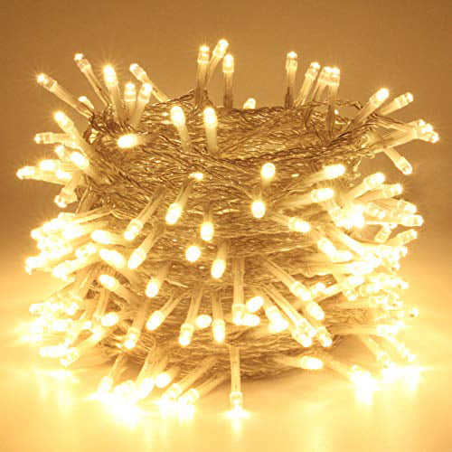 Ultra-Bright Christmas Tree Lights with 8 Lighting Modes Extra-Long 95FT 240 LED Christmas String Lights Outdoor/Indoor Warm White Plug in Fairy String Lights for Patio Wedding Party Decoration 