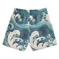 thumbnail image 2 of Vintage Ocean Waves Boys' Swim Trunks Board Shorts Beach Pants Bathing Bottoms 3T, 2 of 8