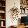 thumbnail image 2 of Artificial Flowers, Hanging Faux Flower Vine, Long Flower Garland for Wedding Party Wall Door Decor(Hot Pink), 2 of 6
